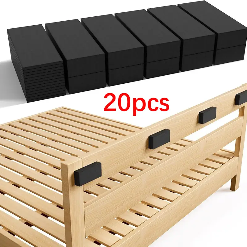 20pcs/set High Polymer Foam Bedside Board Wall Buffer Pad Bed and Sofa Buffer Bumper, Durable Furniture Blocker Can Prevent Scratches and Damages